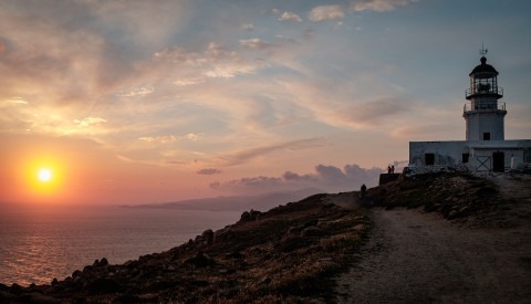 Armenistis Leuchtturm auf Mykonos