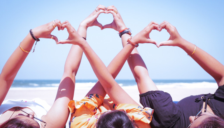 Frauen am Strand