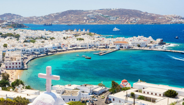 Mykonos Meer Ausblick