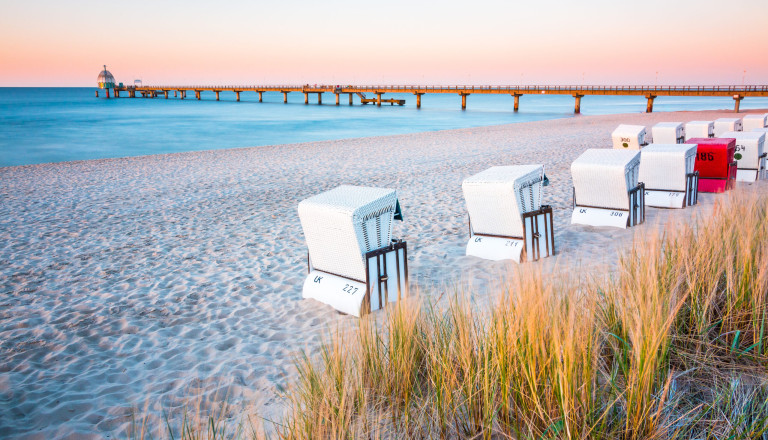 Strand Seebrücke Zinnowitz